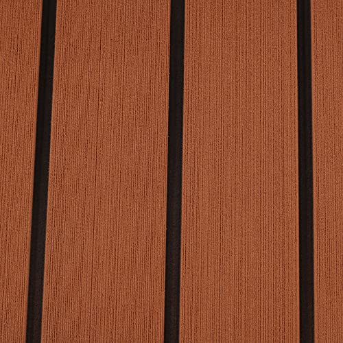 awolsrgiop 240cm x 90cm x 6mm Eva Foam Faux Teak Boot Bodenbelag, Eva-Schaum Deckbeschläge für Boote Yacht Marine Bodenbelag Rutschfester Teppich - Braun mit Schwarz awolsrgiop 240cm x 90cm x 6mm Eva Foam Faux Teak Boot Bodenbelag, Eva-Schaum Deckbeschläge für Boote Yacht Marine Bodenbelag Rutschfester Teppich - Braun mit Schwarz von awolsrgiop