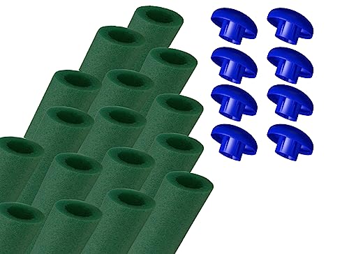 walexo 16 x Trampolin Schaumstoff Schaumstoffabdeckung für 8 Stangensysteme (82 cm, Grün) walexo 16 x Trampolin Schaumstoff Schaumstoffabdeckung für 8 Stangensysteme (82 cm, Grün) von walexo