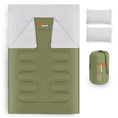 azark Double Sleeping Bags-Green Doppelschlafsäcke-Grün, Doppelbett azark Double Sleeping Bags-Green Doppelschlafsäcke-Grün, Doppelbett von azark