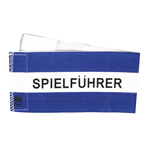 b+d Kinder Spielführer Klett Armbinde (BLAU/Weiss) von b+d