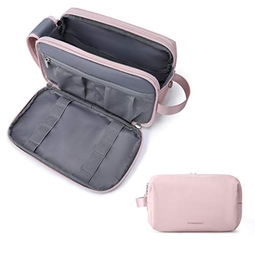 BAGSMART Kulturbeutel für Herren, Reise, Zubehör, groß, wasserdicht, Kosmetiktasche, Damen, Kulturbeutel, Organizer, Rosa, M von bagsmart