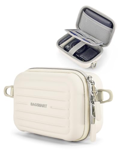 bagsmart Digitalkamera Tasche Kameratasche Kleine kompatibel Fotokamera Tasche mit 2 Tragemöglichkeiten, für Canon PowerShot/GoPro/Kodak Pixpro,Beige Streifen bagsmart Digitalkamera Tasche Kameratasche Kleine kompatibel Fotokamera Tasche mit 2 Tragemöglichkeiten, für Canon PowerShot/GoPro/Kodak Pixpro,Beige Streifen von bagsmart