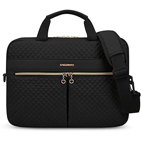 bagsmart Laptoptasche, 15,6-Zoll-Aktentasche für Frauen, große Laptoptasche, Computertasche, Büro, Reisen, Geschäft,Schwarz bagsmart Laptoptasche, 15,6-Zoll-Aktentasche für Frauen, große Laptoptasche, Computertasche, Büro, Reisen, Geschäft,Schwarz von bagsmart
