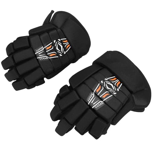 banapoy Hockey-Handschuhe, 1 Paar Jugend-Eishockey-Handschuhe, Langlebige und Atmungsaktive Lacrosse-Handschuhe, Vollbeweglicher Daumen, Vielseitige Schützende Feldhockey-Handschuhe (11 von banapoy