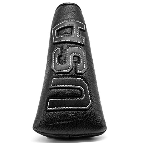 Barudan Golf Putter Head Cover Blade USA Putter Cover Headcover Magnetic Premium Leather Golf Club Cover fits for Soctty Cameron Blade Putters von barudan golf