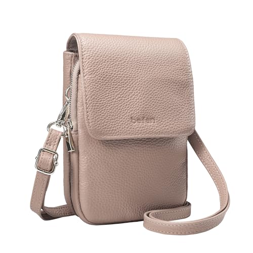 befen Echtleder Handtasche Damen Klein, RFID-Blockierung Umhängetasche Damen Leder Handytasche zum Umhängen, Handytasche mit Geldbörse zum Umhängen, Crossbody Bag mit Verstellbar Schultergurt,Hellrosa befen Echtleder Handtasche Damen Klein, RFID-Blockierung Umhängetasche Damen Leder Handytasche zum Umhängen, Handytasche mit Geldbörse zum Umhängen, Crossbody Bag mit Verstellbar Schultergurt,Hellrosa von befen