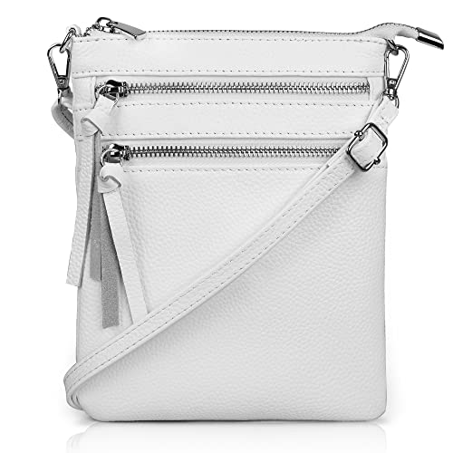 befen Kleine Umhängetasche Damen Klein Weiß, Echtleder Kleine Handy Umhängetasche Damen mit Verstellbarem Langen Riemen Moderne Handtasche Klein Tasche Damen Kleine Weiße Handtasche mit Handyfach befen Kleine Umhängetasche Damen Klein Weiß, Echtleder Kleine Handy Umhängetasche Damen mit Verstellbarem Langen Riemen Moderne Handtasche Klein Tasche Damen Kleine Weiße Handtasche mit Handyfach von befen