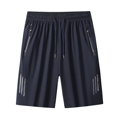 behound Puliam ICY Shorts for Men,Icedactive-Ice Silk Quick Drying Stretch Shorts,Mens Plus Size Ice Silk Shorts (Blue,4XL) von behound