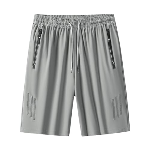 behound Puliam ICY Shorts for Men,Icedactive-Ice Silk Quick Drying Stretch Shorts,Mens Plus Size Ice Silk Shorts (Grey,XL) von behound