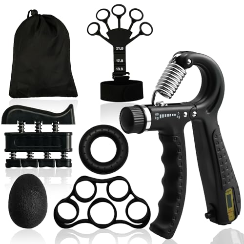benlidoner Handtrainer Fingertrainer 6er Set Verstellbarer Grip Trainer Unterarmtrainer Finger Trainingsgerät Handgelenk Trainer Trainingsring und Stressabbau Griffkugel benlidoner Handtrainer Fingertrainer 6er Set Verstellbarer Grip Trainer Unterarmtrainer Finger Trainingsgerät Handgelenk Trainer Trainingsring und Stressabbau Griffkugel von benlidoner