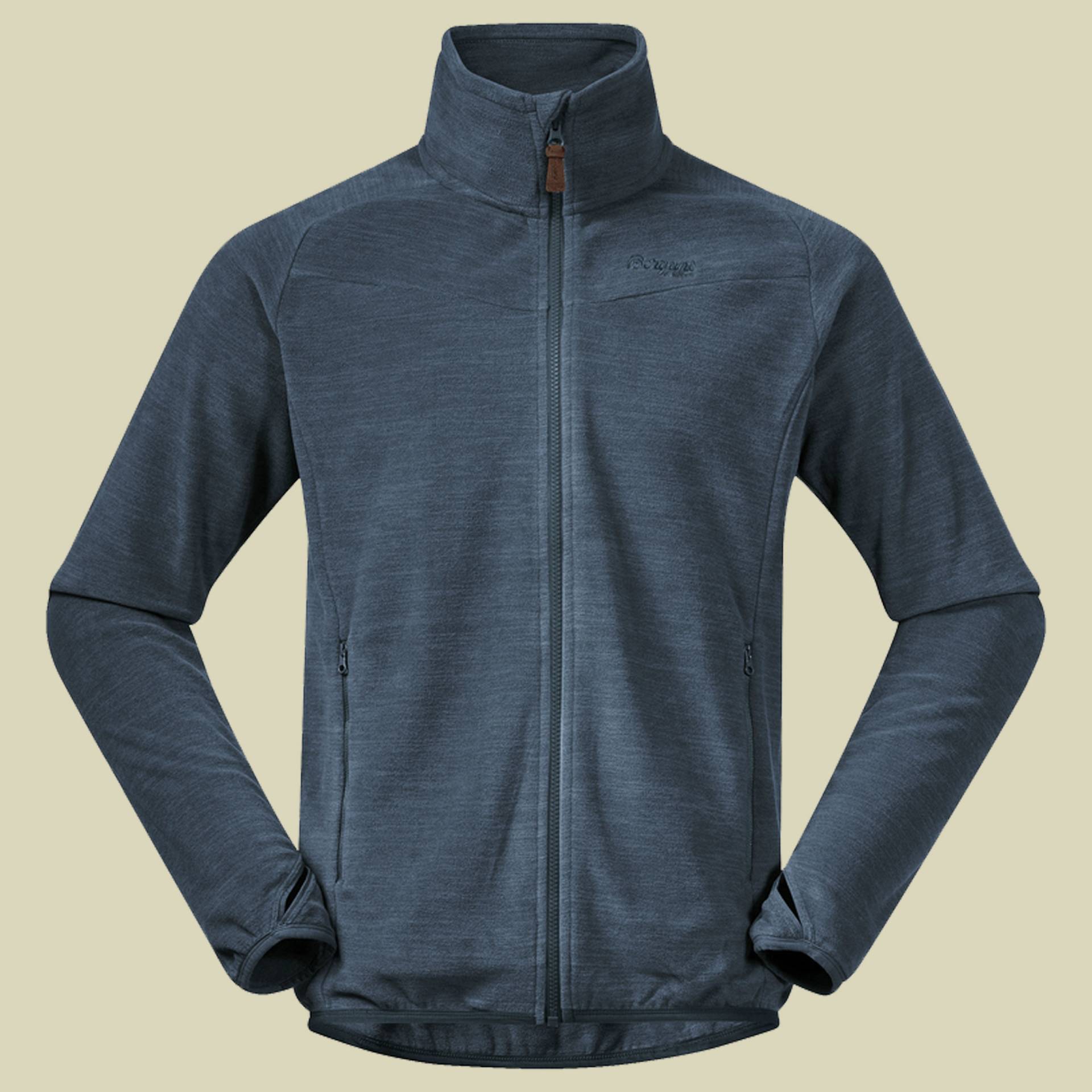 Hareid Fleece Jacket NoHood Men Größe XL Farbe orion blue von bergans