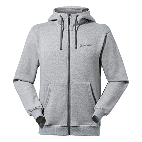 Berghaus Herren Logo Full Zip Hoodie, zusätzliche Wärme, extra bequem von Berghaus