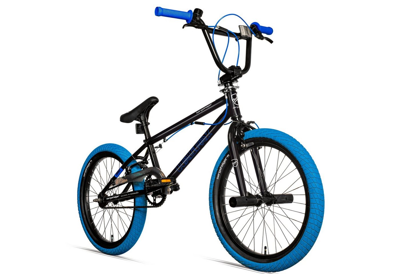 bergsteiger BMX-Rad Halifax 20 Zoll BMX, Fatbike, 360° Rotor-System, Freestyle, 1 Gang von bergsteiger