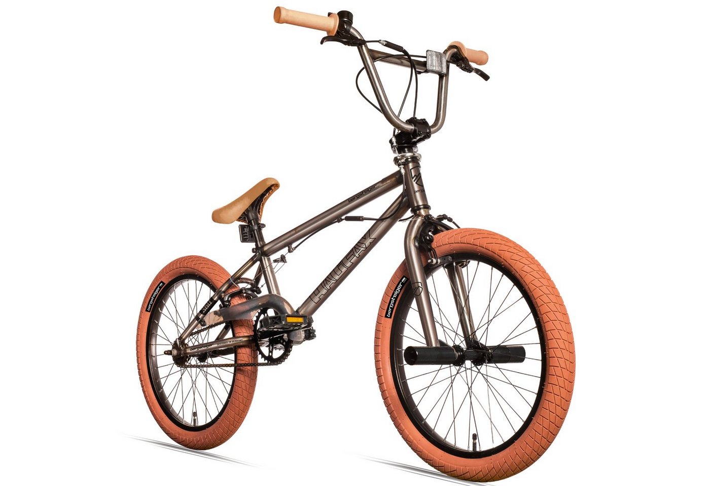 bergsteiger BMX-Rad Halifax 20 Zoll BMX, Fatbike, 360° Rotor-System, Freestyle, 1 Gang von bergsteiger