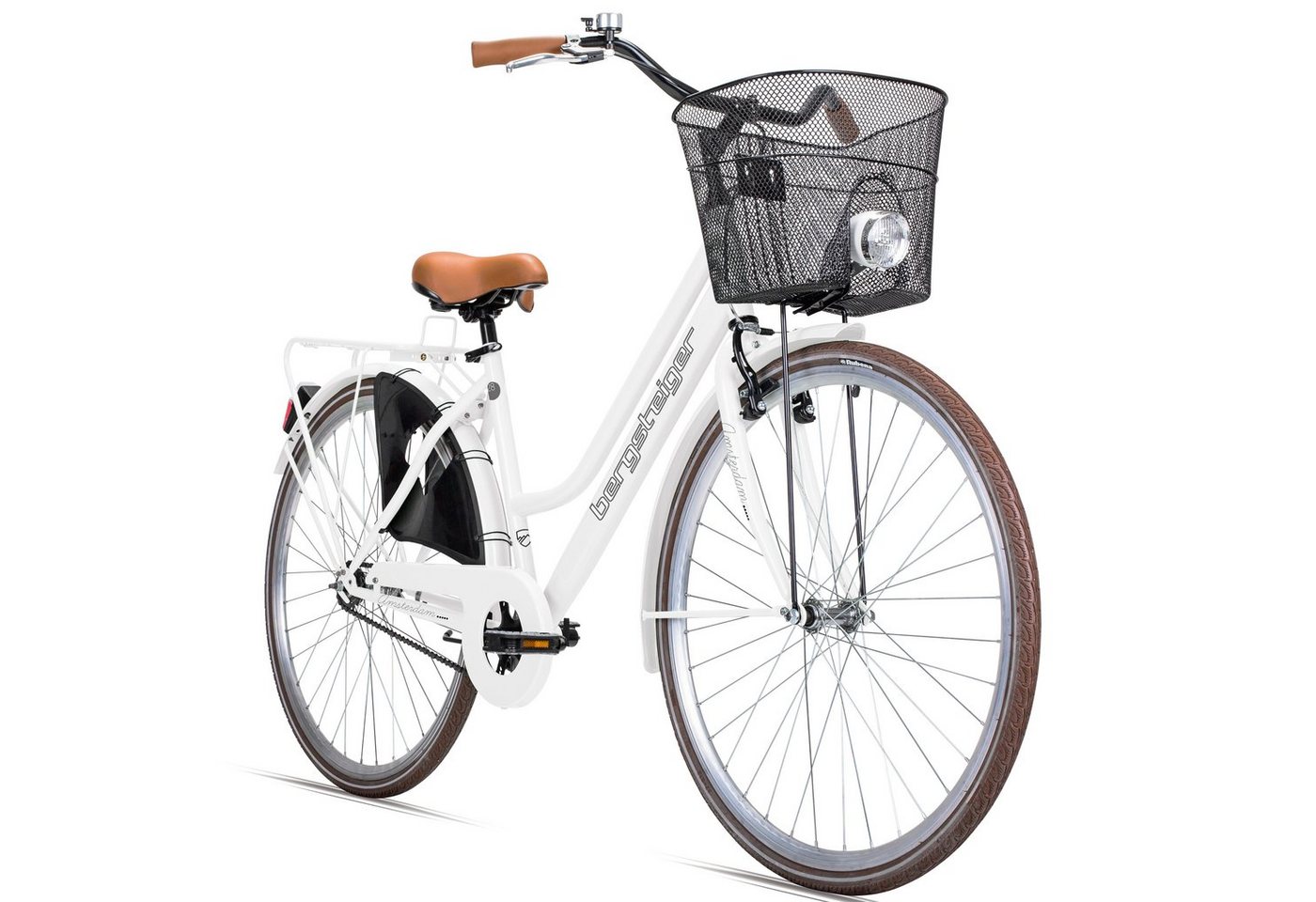 bergsteiger Cityrad Amsterdam 26, 28 Zoll Damenfahrrad, ab 150 cm, Korb, 1 Gang, V-Bremse & Rücktrittbremse bergsteiger Cityrad Amsterdam 26, 28 Zoll Damenfahrrad, ab 150 cm, Korb, 1 Gang, V-Bremse & Rücktrittbremse von bergsteiger