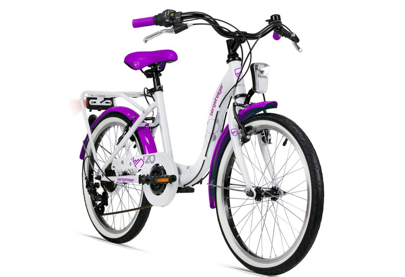 bergsteiger Kinderfahrrad Atlantis 20, 24 Zoll Mädchenfahrrad, 6 - 11 Jahre, StVZO, 6 Gang Shimano Tourney RD-TY300 Schaltwerk, Kettenschaltung, V-Bremse bergsteiger Kinderfahrrad Atlantis 20, 24 Zoll Mädchenfahrrad, 6 - 11 Jahre, StVZO, 6 Gang Shimano Tourney RD-TY300 Schaltwerk, Kettenschaltung, V-Bremse von bergsteiger