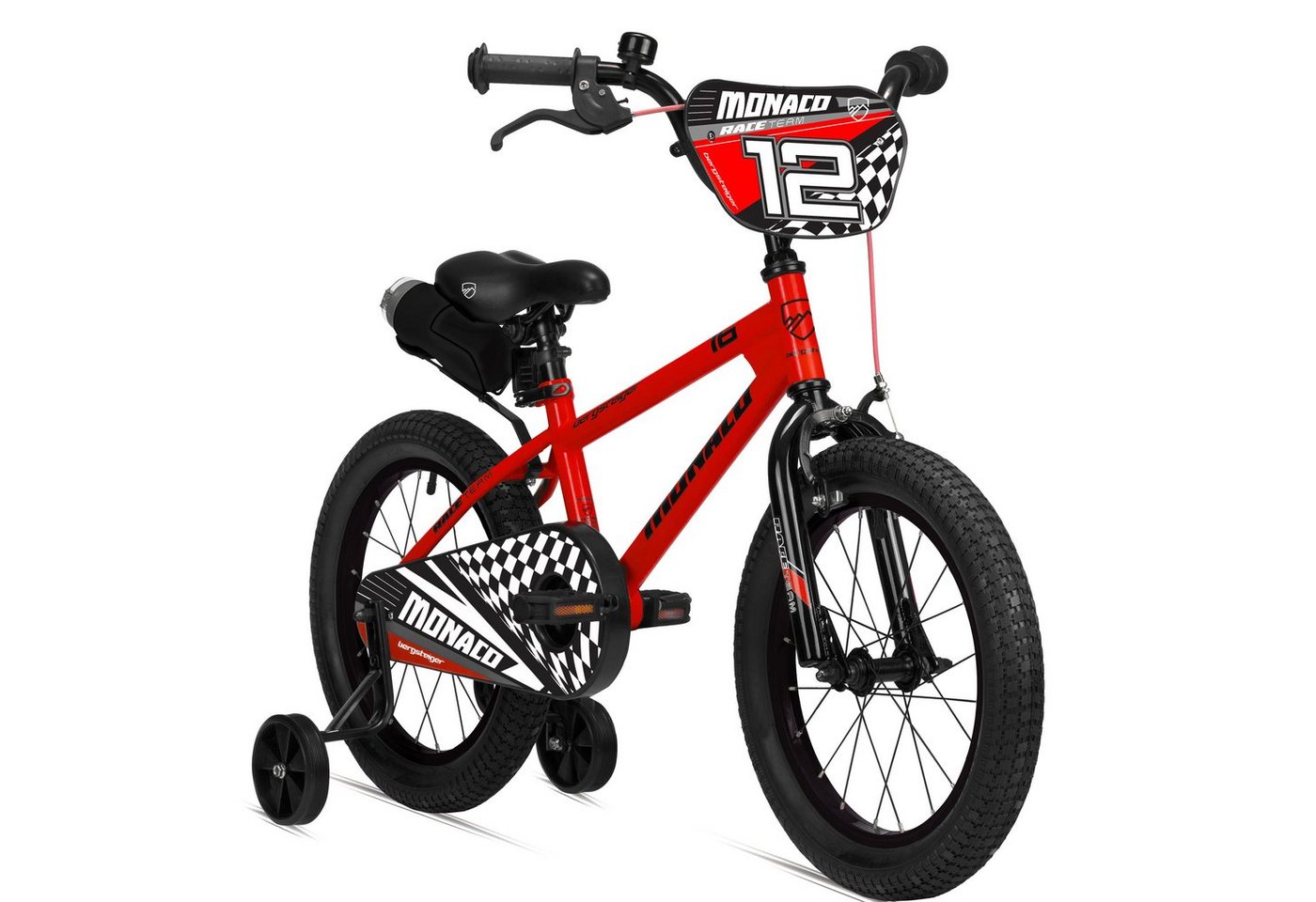 bergsteiger Kinderfahrrad Monaco 12 Zoll, geeignet für 3 und 4 Jahre, BMX, 1 Gang, V-Brakes, Trinkflasche bergsteiger Kinderfahrrad Monaco 12 Zoll, geeignet für 3 und 4 Jahre, BMX, 1 Gang, V-Brakes, Trinkflasche von bergsteiger