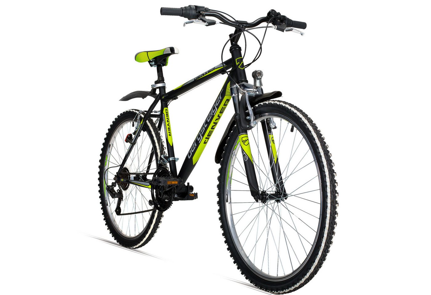 bergsteiger Mountainbike Denver 26 Zoll Mountainbike, geeignet ab 155 cm, 18 Gang Shimano Tourney RD-TZ50 Schaltwerk, Kettenschaltung bergsteiger Mountainbike Denver 26 Zoll Mountainbike, geeignet ab 155 cm, 18 Gang Shimano Tourney RD-TZ50 Schaltwerk, Kettenschaltung von bergsteiger