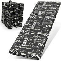 Bestschlaf Klappmatratze, 70x190x9 cm, Trendy-Motiv, schwarz Bestschlaf Klappmatratze, 70x190x9 cm, Trendy-Motiv, schwarz von bestschlaf