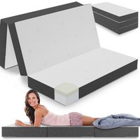 Bestschlaf Klappmatratze Gästematratze »Deluxe« mit 4 cm Visko, 120x200x15cm, 15cm dick, weiß/grau von bestschlaf