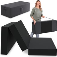 Spar-Set Klappmatratze Gästematratze, 120x195x15cm, schwarz inkl. Husse anthrazit & Transporttasche Spar-Set Klappmatratze Gästematratze, 120x195x15cm, schwarz inkl. Husse anthrazit & Transporttasche von bestschlaf