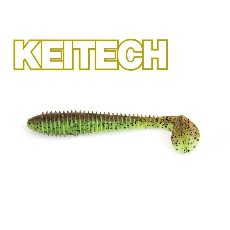 KEITECH 3.8 FAT Swing Impact 9,5cm 9g Green Pumpkin/Chartreuse 6Stk." KEITECH 3.8 FAT Swing Impact 9,5cm 9g Green Pumpkin/Chartreuse 6Stk."