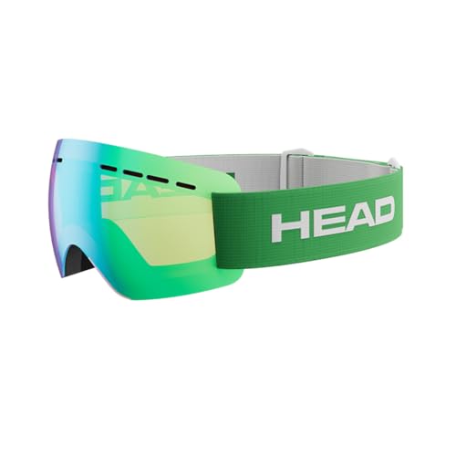 HEAD SOLAR FMR Ski- und Snowboardbrille für Erwachsene, Unisex, Green von HEAD