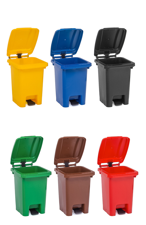 60 Liter Mülleimer (Mülltonne) - 6 Farben von Teamsportbedarf.de