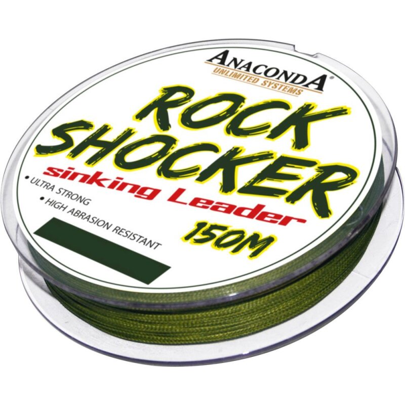 ANACONDA Rockshocker Sinking Leader 0,28mm 24,7kg 150m Grün (0,10 € pro 1 m)