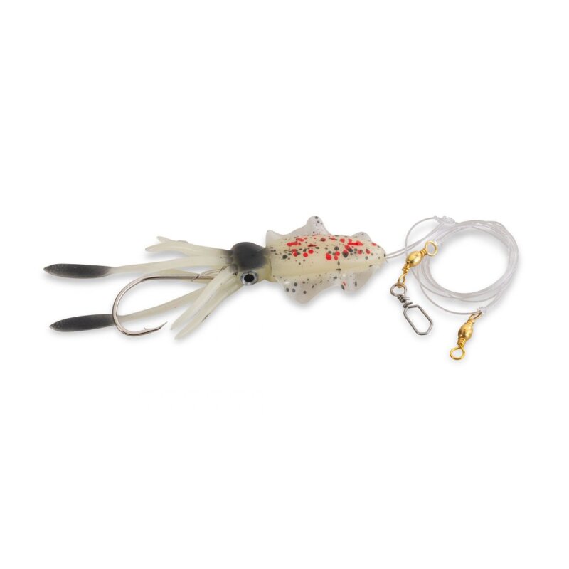 AQUANTIC Octopus Leader Rig Gr.8/0 100cm 0,8mm Black Spottet Luminous AQUANTIC Octopus Leader Rig Gr.8/0 100cm 0,8mm Black Spottet Luminous