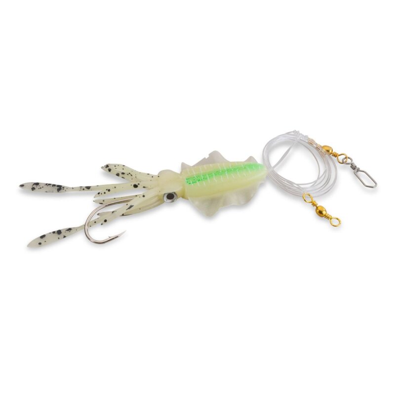 AQUANTIC Octopus Leader Rig Gr.8/0 100cm 0,8mm Chartreuse Luminous AQUANTIC Octopus Leader Rig Gr.8/0 100cm 0,8mm Chartreuse Luminous