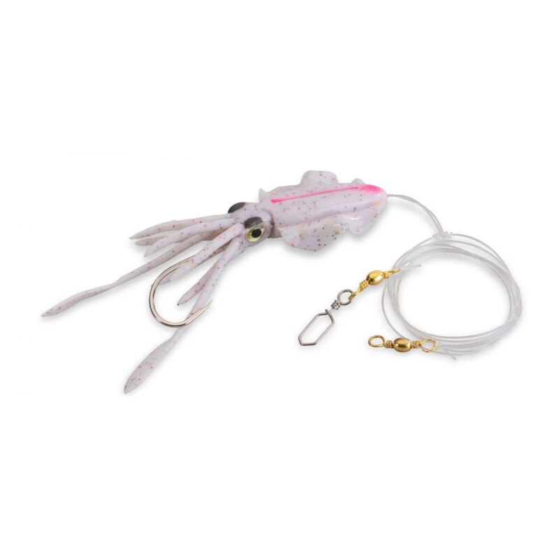 AQUANTIC Octopus Leader Rig Gr.8/0 100cm 0,8mm White Spottet Pink AQUANTIC Octopus Leader Rig Gr.8/0 100cm 0,8mm White Spottet Pink