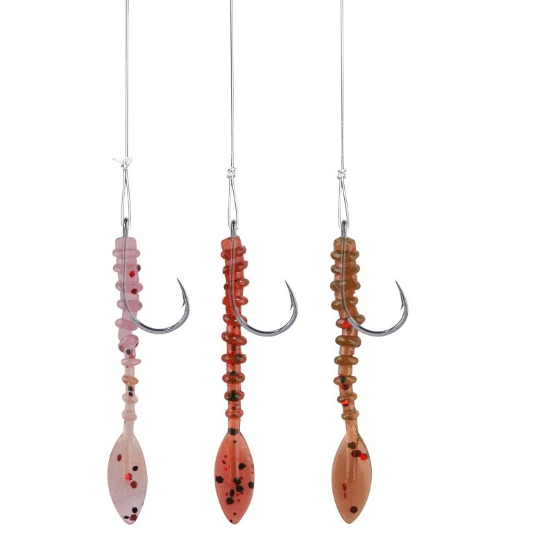 BALZER Barsch Rig Leaf Tail 6cm Gr.6 175cm 0,25mm Rosa Rot Braun BALZER Barsch Rig Leaf Tail 6cm Gr.6 175cm 0,25mm Rosa Rot Braun