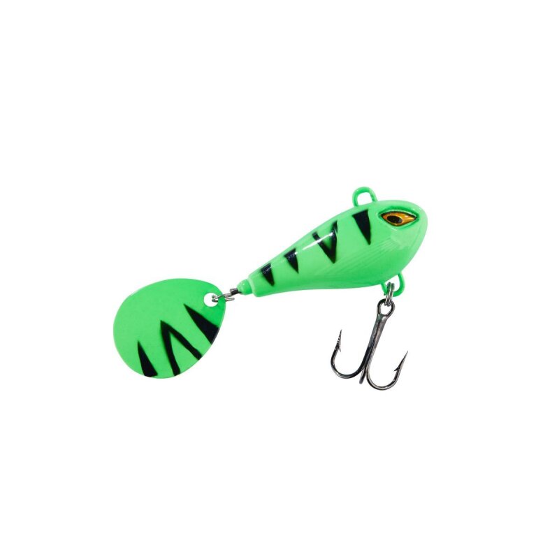 BALZER Colonel Spin Buddy Evil Eye Light 4cm 12g Green Fire Tiger BALZER Colonel Spin Buddy Evil Eye Light 4cm 12g Green Fire Tiger