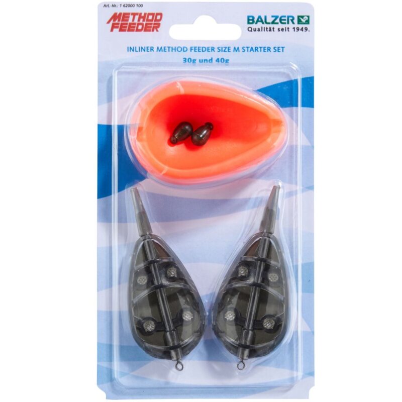BALZER Feedermaster Method Feeder Inliner Korb Medium Starter Set... BALZER Feedermaster Method Feeder Inliner Korb Medium Starter Set...