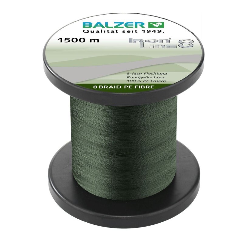 BALZER Iron Line 8 0,21mm 15,4kg 1500m Grün (0,08 € pro 1 m)