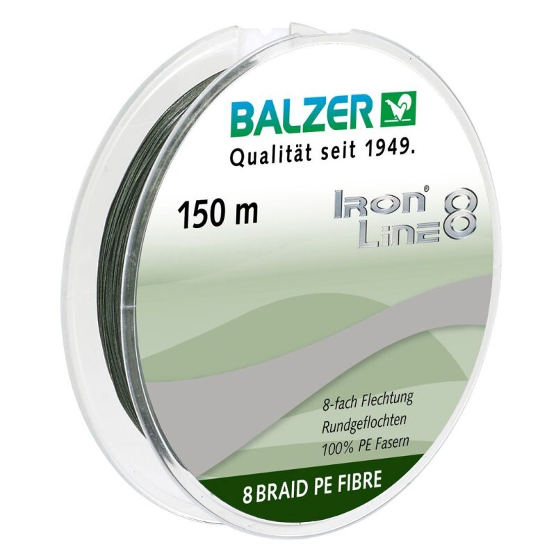 BALZER Iron Line 8 0,24mm 19,5kg 150m Grün (0,09 € pro 1 m)