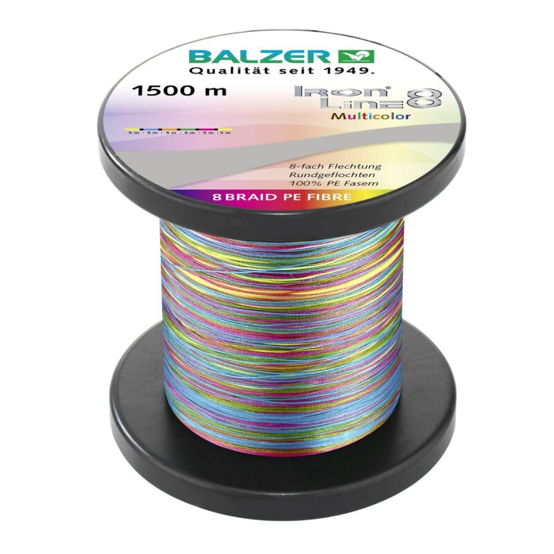 BALZER Iron Line 8 0,3mm 34,8kg 1500m Multicolor (0,08 € pro 1 m)