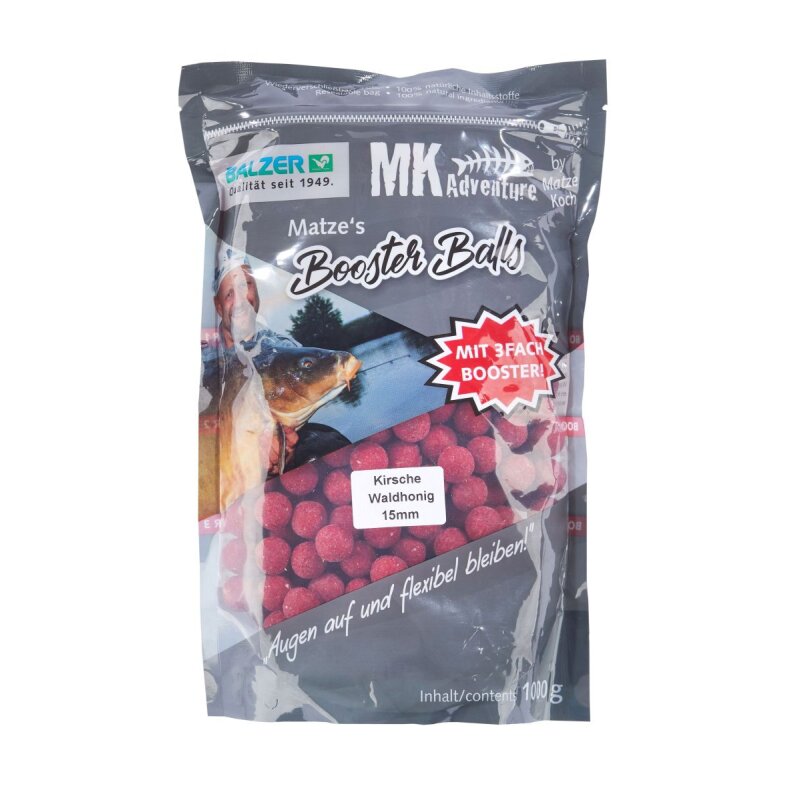 BALZER Matze Koch Booster Balls Kirsche/Waldhonig 20mm 1kg (10,10 € pro 1 kg)