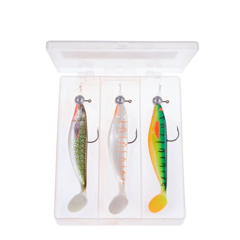 BALZER Shirasu MK Barsch Zander Box 4 10cm 7g Hecht Fireshark... BALZER Shirasu MK Barsch Zander Box 4 10cm 7g Hecht Fireshark...