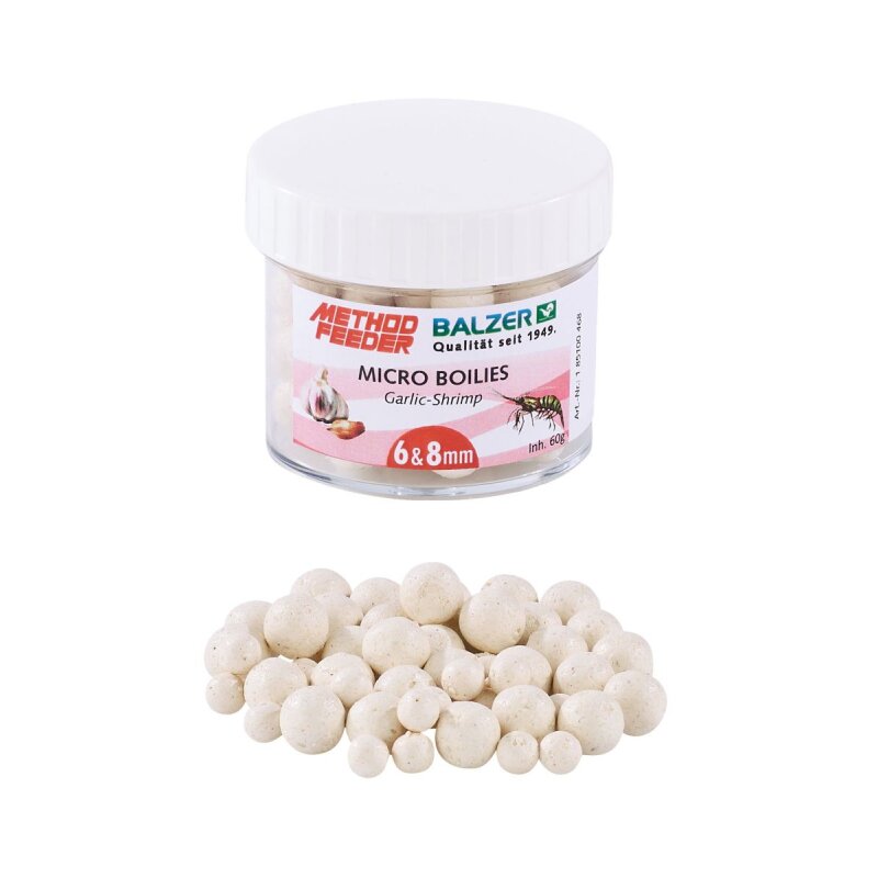 BALZER Method Feeder Boilies Knoblauch-Shrimp 6mm 8mm... (86,67 € pro 1 kg)