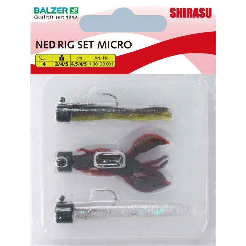 BALZER Micro Ned Rig Set 4,5cm 3-5g BALZER Micro Ned Rig Set 4,5cm 3-5g