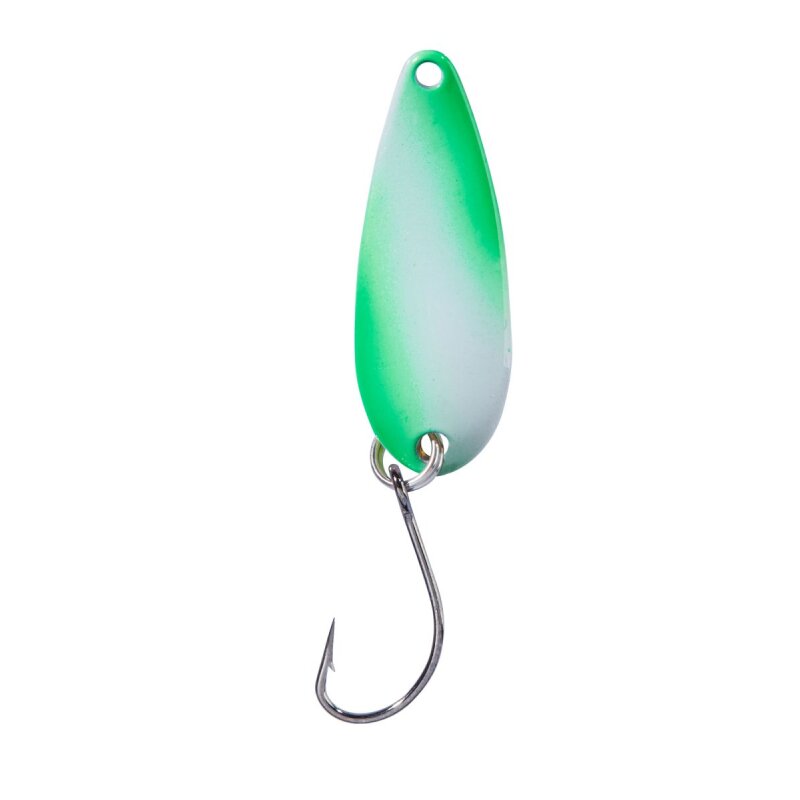BALZER Pro Staff Series Spoon Swindler 3cm 2,3g Grün-Weiß UV BALZER Pro Staff Series Spoon Swindler 3cm 2,3g Grün-Weiß UV