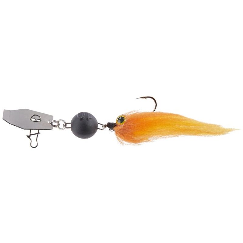 BALZER Shirasu Cheburashka Chatter Lure mit Streamer 7,5g Orange BALZER Shirasu Cheburashka Chatter Lure mit Streamer 7,5g Orange