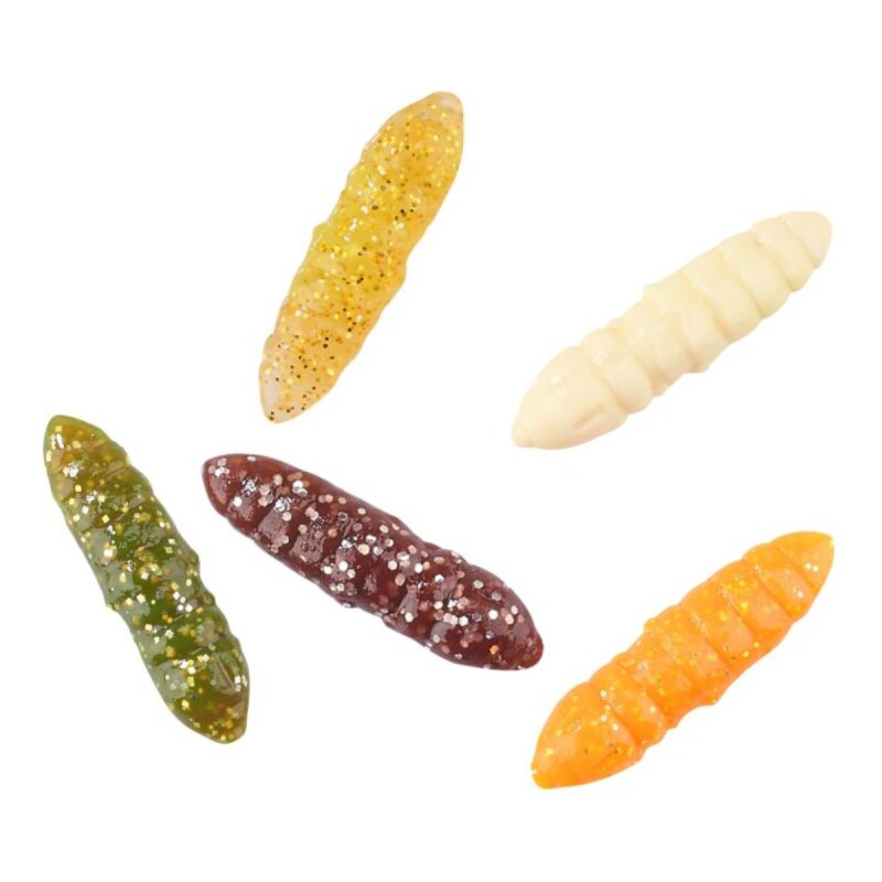 BALZER Trout Collector Series Larva Set Mix 3 Knoblauch 3cm... BALZER Trout Collector Series Larva Set Mix 3 Knoblauch 3cm...