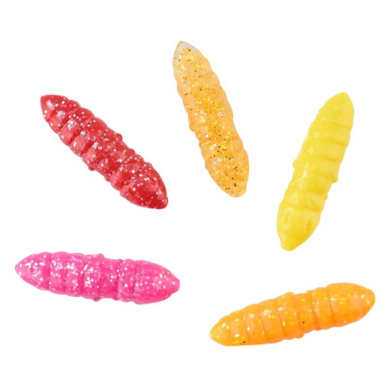 BALZER Trout Collector Series Larva Set Mix 4 Knoblauch 5cm... BALZER Trout Collector Series Larva Set Mix 4 Knoblauch 5cm...