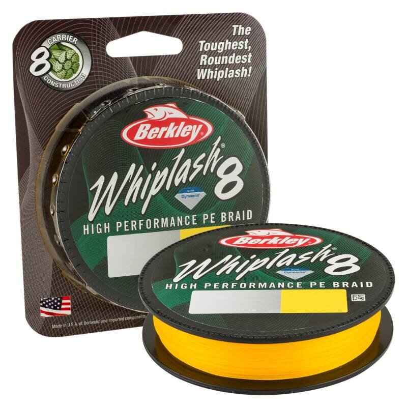 BERKLEY Whiplash 8 0,08mm 12,9kg 300m Yellow (0,07 € pro 1 m)