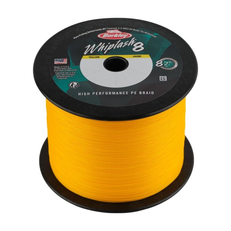 BERKLEY Whiplash 8 Superline 0,25mm 4kg 2000m Yellow BERKLEY Whiplash 8 Superline 0,25mm 4kg 2000m Yellow