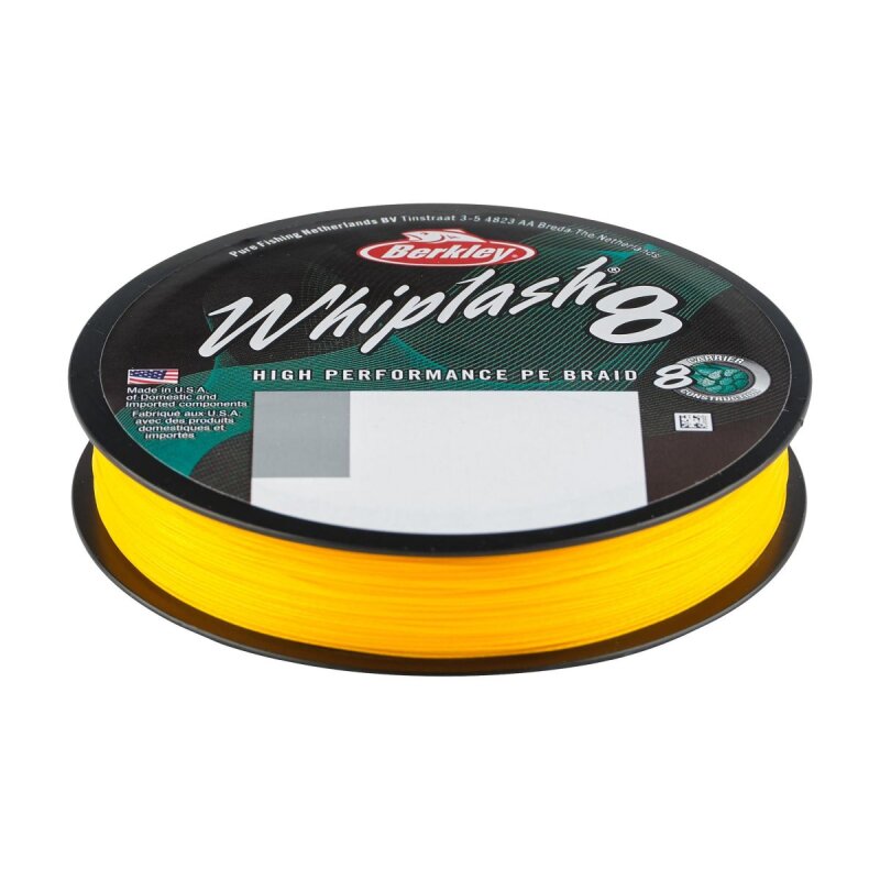 BERKLEY Whiplash 8 Superline 0,08mm 12,9kg 150m Yellow (0,14 € pro 1 m)