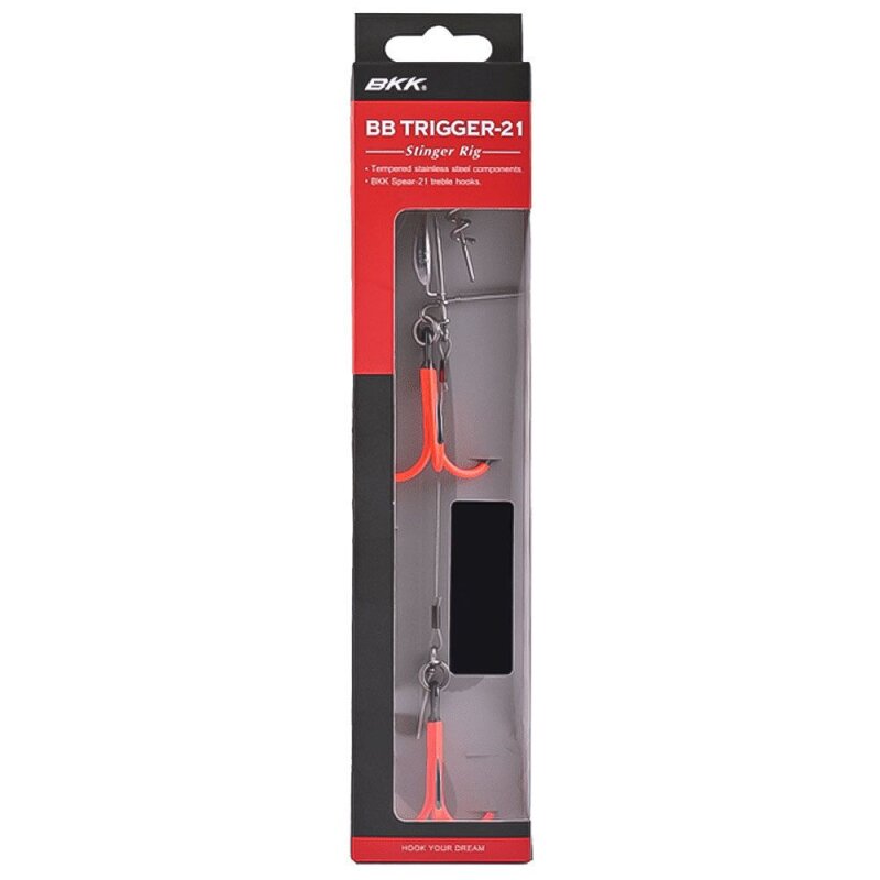 BKK BB Trigger-21 UVO Stinger Rig Gr.1/0 UV Orange BKK BB Trigger-21 UVO Stinger Rig Gr.1/0 UV Orange